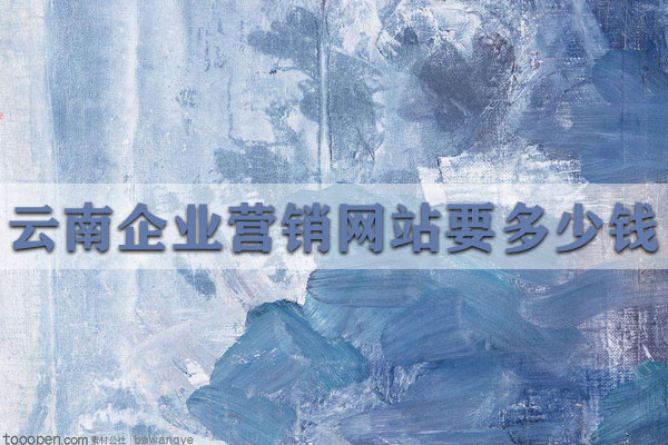 云南企業(yè)營(yíng)銷網(wǎng)站要多少錢