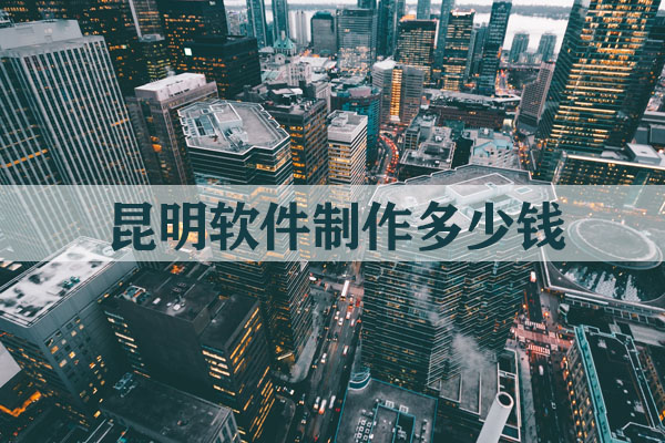 昆明軟件制作多少錢