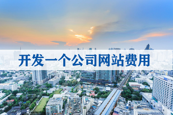 開發(fā)一個公司網(wǎng)站費用